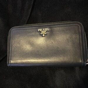 Authentic Prada zippy wallet